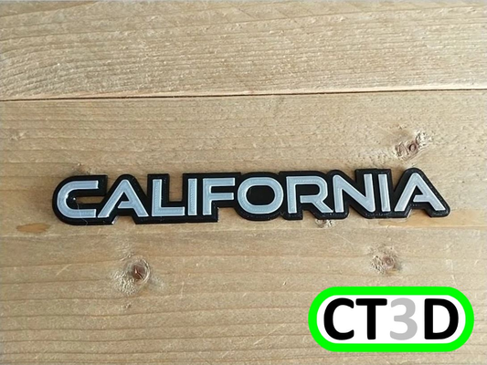 vw californie logo by chris1974 art panneaux logos 3d print model - Mito3D