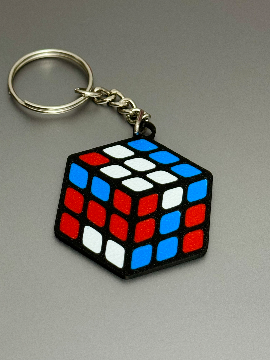 rubik's cubo llavero by laboratoriosbrk pasatiempo bricolaje diy rubik rompecabezas ams 4 color regalo accesorios 3x3x3 megaminx pyraminx cerebro vistoso frio diseño 3D print model - Mito3D