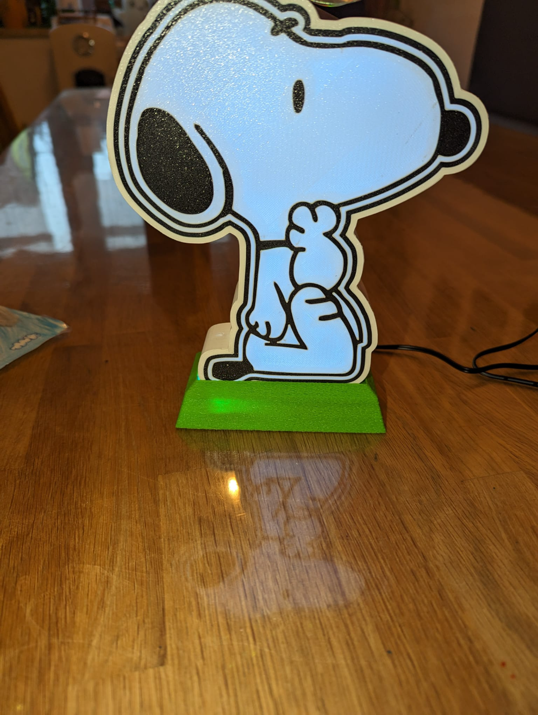 base snoopy lightbox remixed by weickf-3d-druck art models 3D print model - Mito3D