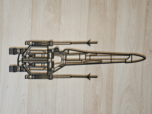 x wing arte parede ampla by limamike3d sinais logotipos guerra estrelas estrela guerras xwing lutador t65 r2d2 3d print model - Mito3D