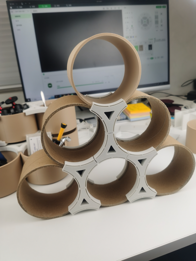 unendlich dreieck by haushalt büro recyceln tablett modular design nachhaltigkeit personalisierung 3d print model - Mito3D