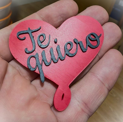 quickero choisir by despacho3d art 2d l'amour amor 3d print model - Mito3D