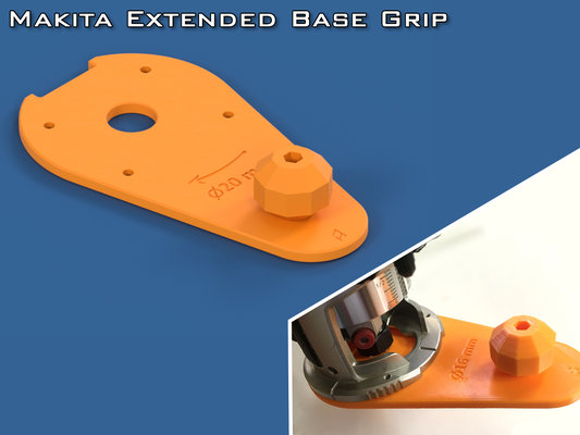 makita rt0700 extended base grip by filip honz rek tools tool plate router woodwork woodworking template rt0701 baseplate 3d print model - Mito3D