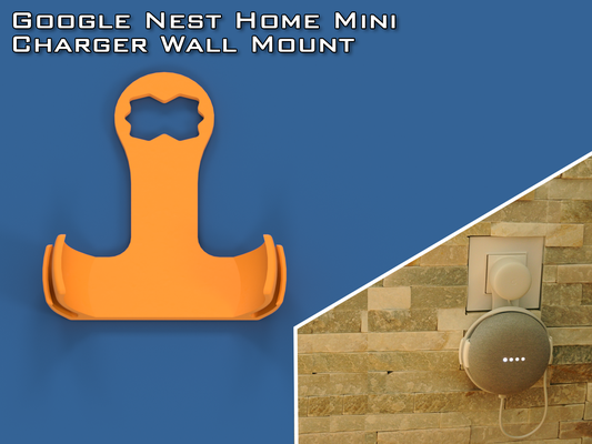google nido hogar casa mini cargador pared montar by filip honor rec modelos soporte toma corriente enchufe 3d print model - Mito3D