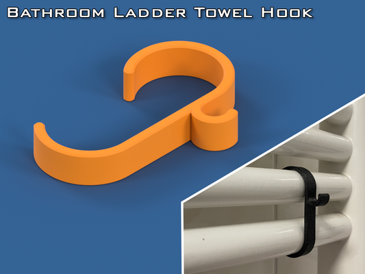 badezimmer leiter handtuch haken by filip honz rec haushalt haus modelle kühler geschmolzen zebrik vesak rucnik aufhänger halterung 3d print model - Mito3D