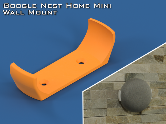 google nido casa mini parete montare by filip honz rec domestico ufficio titolare supporto staffa 3d print model - Mito3D