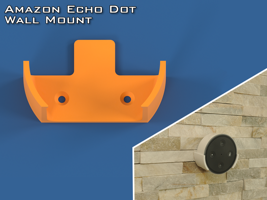 amazon echo dot wall mount by filip honz rek household office holder drzak bracket 3d print model - Mito3D