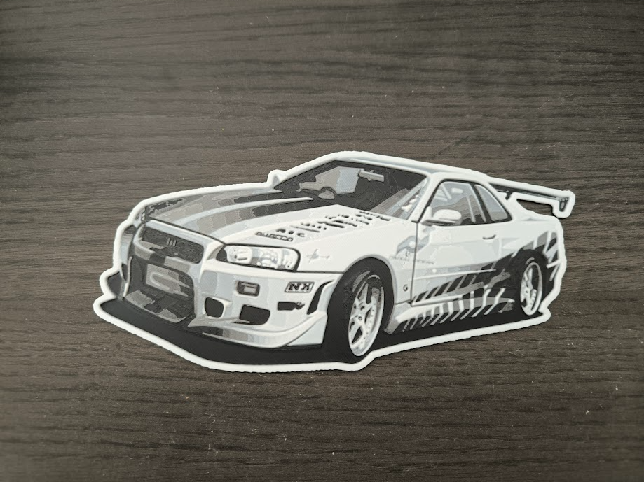 nissan horizonte r34 velozes furioso forja chapéus by caçadorabcz arte 2d veículo carro r34skyline veloz 3D print model - Mito3D