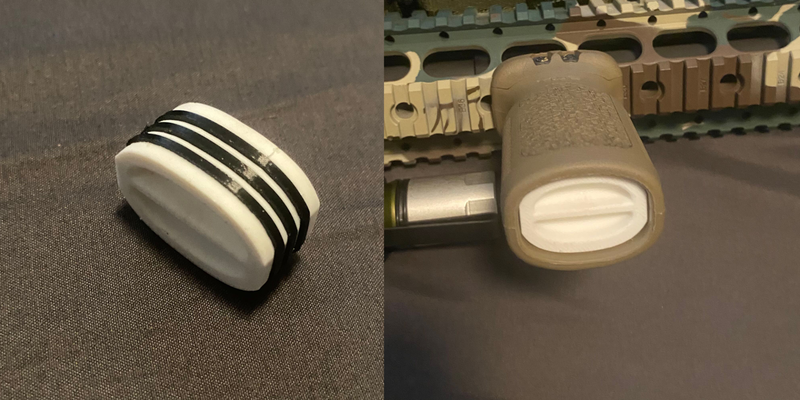 magpul moe dikey ön kavrama depolama fiş by kötü zeka oyuncaklar oyunlar dış mekan vfg kapsül pil cıvata artag tpu su dayanıklı kanıt hava sıkı airsoft ar taktik emniyet küresel konumlama sistemi çalınması koruma kopya larp elma takım 3d print model - Mito3D