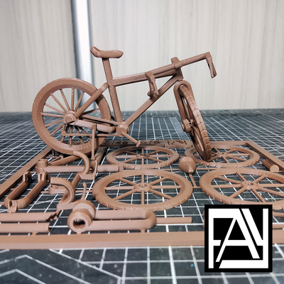 mini bike kit card by fay3dlab miniatures bicycle kitcard 3d print model - Mito3D