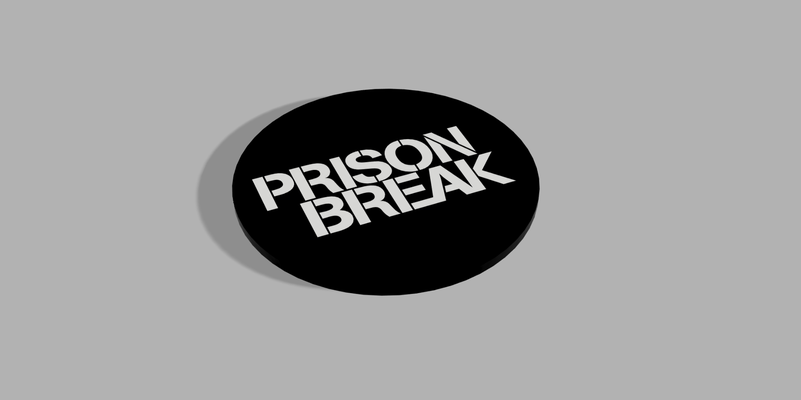 prison break - coaster by lukasduus household decor coasters set prisoner series michaelscofield tattoo netflix tv kitchen accessories dinner drink water glass cup 3d print model - Mito3D