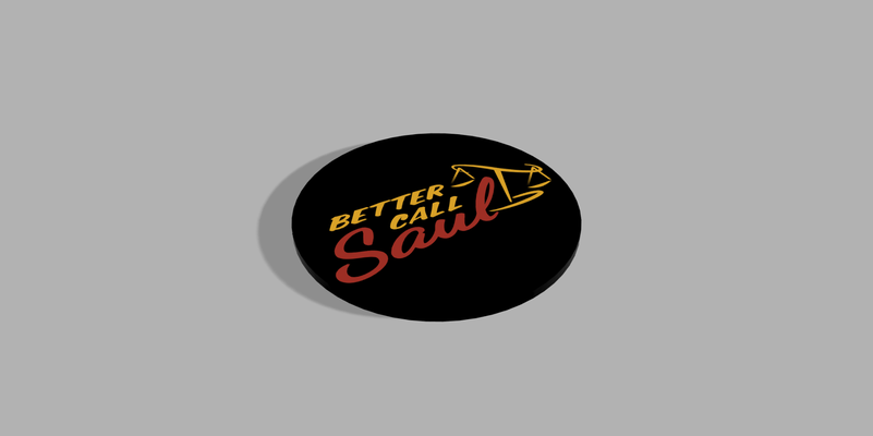 call saul - coaster by lukasduus household decor coasters set bettercallsaul breaking bad goodman netflix amc bob odenkirk lawyer tv series kitchen accessories dinner drink water glass cup 3d print model - Mito3D