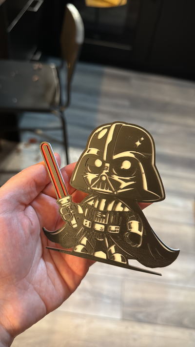 dark vader plat modèle by rayon miniatures guerres étoiles étoile anakin sombre vador dark vador laser sabre 3d print model - Mito3D