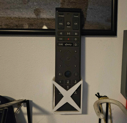 comcast xfinity remote holder by ocular dynamic household decor control remotecontrol remoteholder tvremote 3d print model - Mito3D
