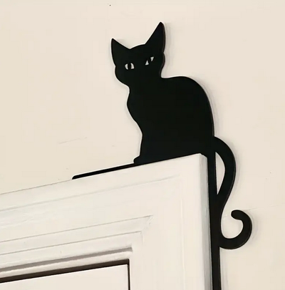 gatito on puerta by mazzinix casa modelos pared arte 3d print model - Mito3D