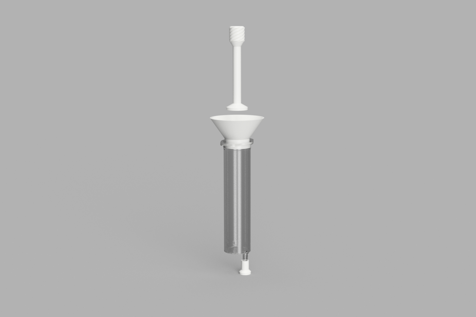 plunger funnel cap 20ml syringe by spaceknight42 3d printer accessories linear rails 3D print model - Mito3D