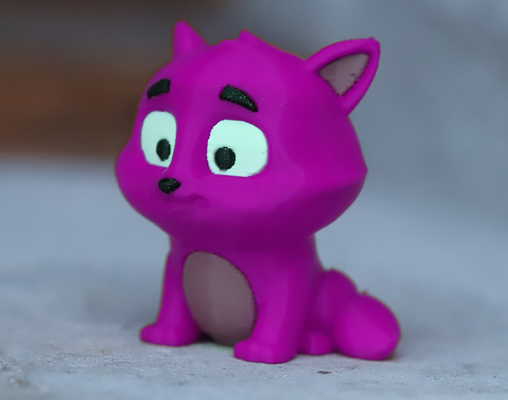 şirin kedi yavrusu cleo yeniden karıştırılmış by oküler dinamik minyatürler hayvanlar güzel ams evcil hayvan hayvan 3d print model - Mito3D