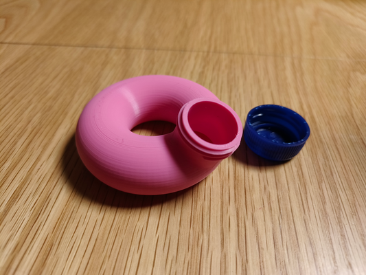 récipient bouteille casquette chose ère uz rem laff by karel pra an ménage maison modèles donut planque pot boîte 3d print model - Mito3D