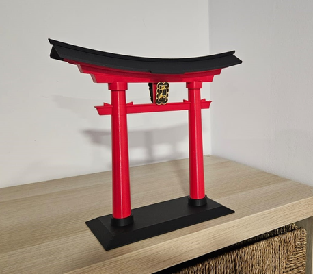 shinto tombeau daiwa or inari torii casque musique supporter by 3dmakeryde miniatures architecture japon 3d print model - Mito3D