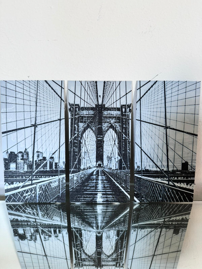 brooklyn brücke hutschmiede 3 fotos to 1 by fatalchaos25 kunst 2d york nyc 2024 zuhause haus dekor 3d print model - Mito3D