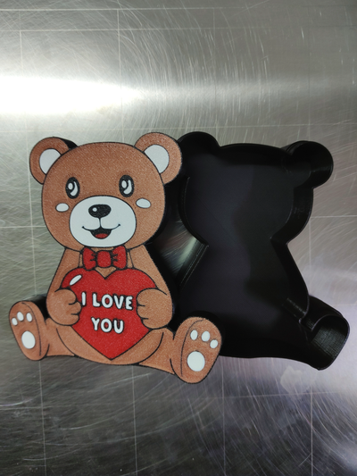 amore orsacchiotto orso 3 scatola by michal0082 domestico festività san valentino giorno regalo luce arredamento giorni caramella valentinesday2023 valentinesday2024 valentinesdaygift 2024 loveteddybear peluche orsettoconcuore 3d print model - Mito3D