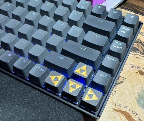 cherry mx triforce arrow by rennim hobby & diy electronics keycap zelda 3d print model - Mito3D