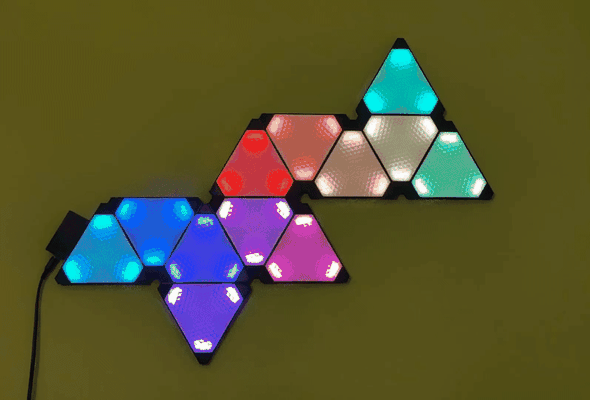 mau humor nanoleaf by felix hauser arte sinais logotipos iluminação romântico atmosfera decoração painéis nanofolhados ambiente casa ambient lighting 3d print model - Mito3D