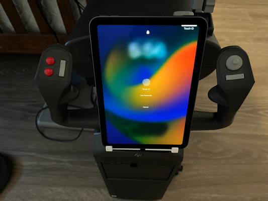 ipad mini mount flight simulator yoke by chad hobby & diy sim xplane 3d print model - Mito3D