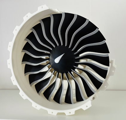 alternatif hayran iplikçiler 3d yazdırılabilir jet motor yeniden karıştırılmış by catiav5ftw eğitim mühendislik renkli turbofan türbin spinner 3d print model - Mito3D