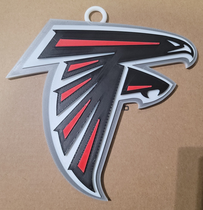 atlanta falcon 3d logo 180mm series by mercadogarzas hobby & diy sport outdoors falcons nfl chain team sports football 3d print model - Mito3D