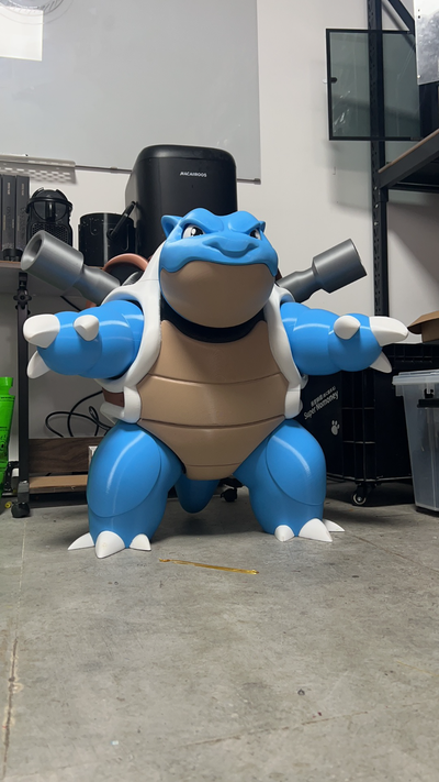 blastoise 67cm remixed by toys & games 3d print model - Mito3D