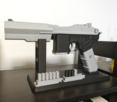 cybermt9 display rack mt-9 toy shooter by badbear props & cosplays replica weapon mt9 cyber 3d print model - Mito3D