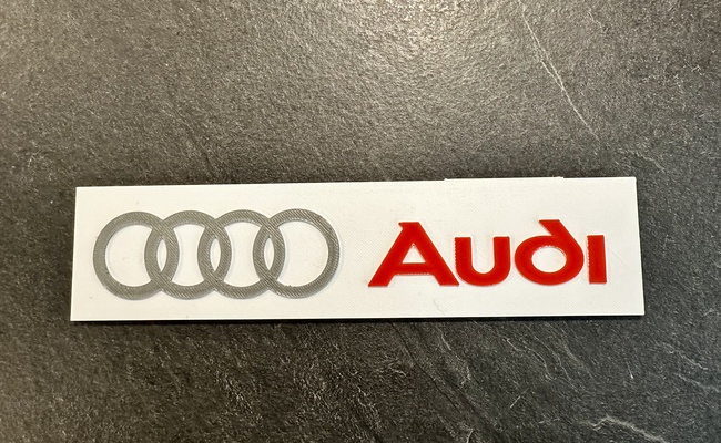 audi advertising sign carrera slot car by yorkloew hobby & diy vehicles slotcar scalemodel advertisement pitlane 3d print model - Mito3D