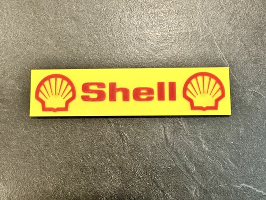 shell advertising sign carrera slot car by yorkloew hobby & diy vehicles slotcar scalemodel advertisement pitlane 3d print model - Mito3D