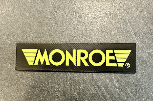 monroe advertising sign carrera slot car by yorkloew hobby & diy vehicles slotcar scalemodel pitlane 3d print model - Mito3D