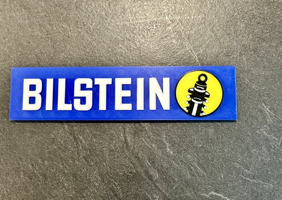 bilstein advertising sign carrera slot car by yorkloew hobby & diy vehicles slotcar advertisement scaledmodel pitlane 3d print model - Mito3D