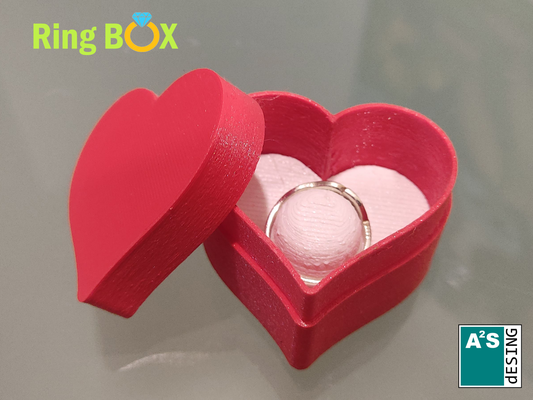 ringschachtel by a2s desing mode ringe box ring liebe valentin 3d print model - Mito3D