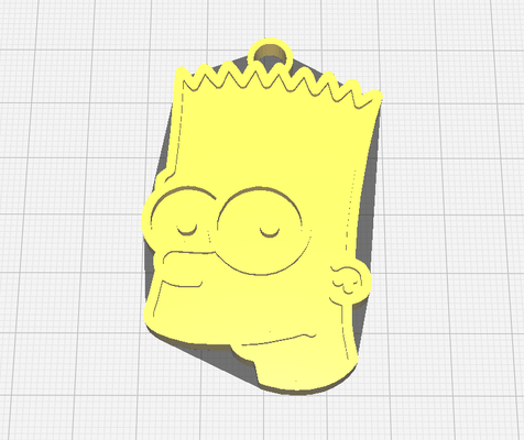 bart simpson by oreg1987 werkzeuge gadgets schlüssel schlüsselbund zubehörteil kette simpsons 3d print model - Mito3D