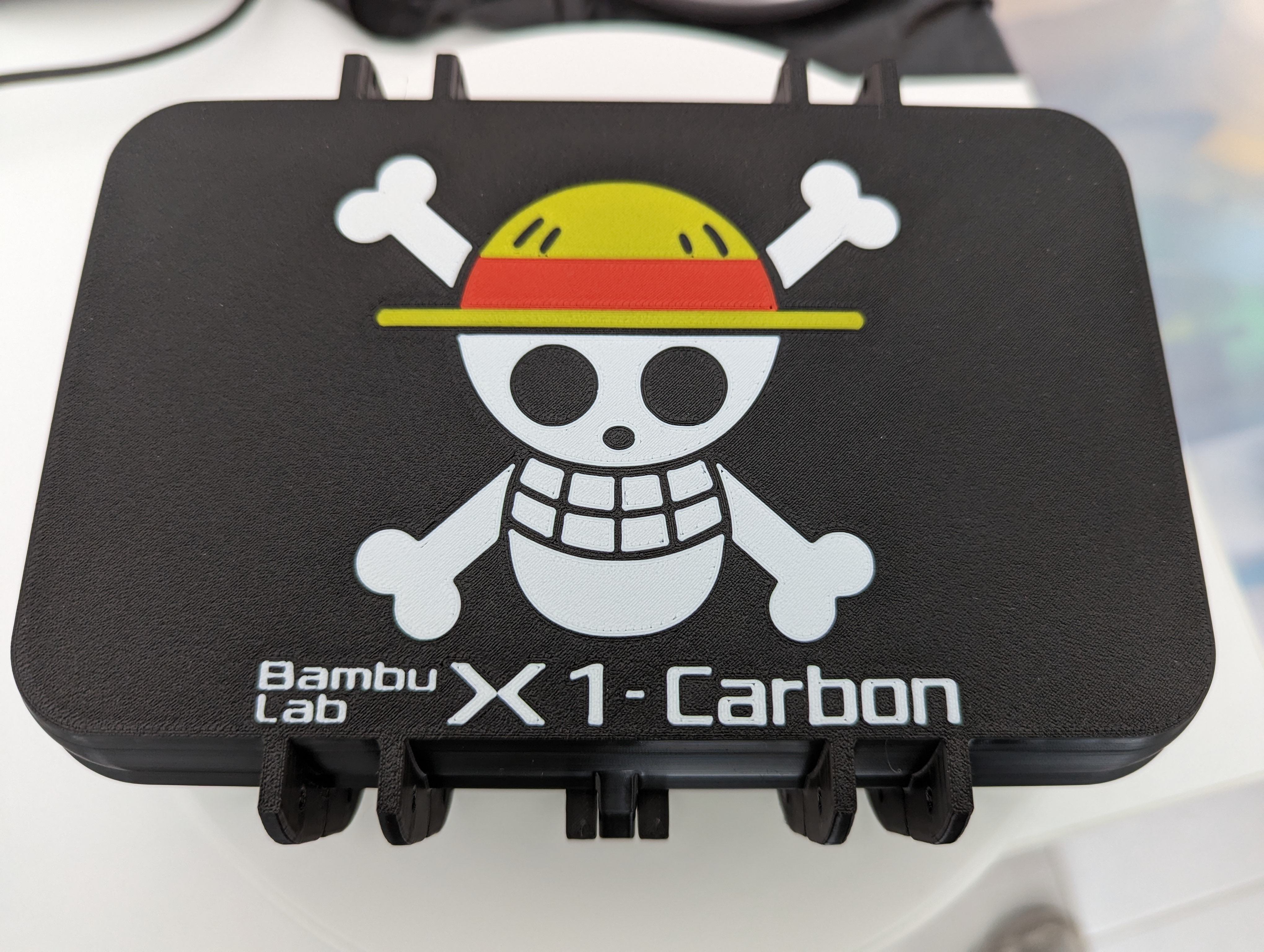 bambu laboratorio herramienta caja trozo remezclado by z3dartandtech 3d impresora accesorios pirata pieza bambulab ams luffy alegre roger 3D print model - Mito3D