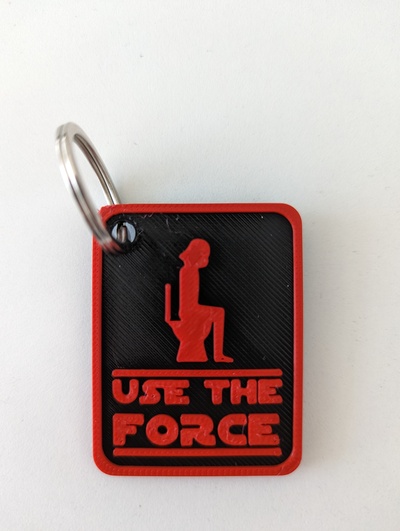 force keyring remixed by z3dartandtech tools gadgets starwars usetheforce 3d print model - Mito3D