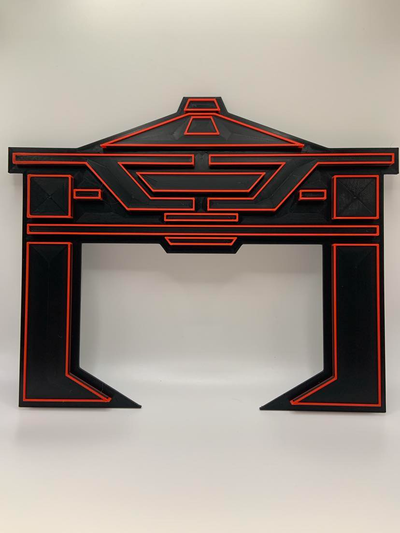 tron riconoscitore multicolore by brentglover1970 arte 2d parete 3d 3d print model - Mito3D