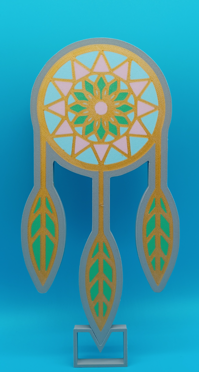 dreamcatcher lightbox by 3dgiftsbe art signs & logos logo 3d print model - Mito3D