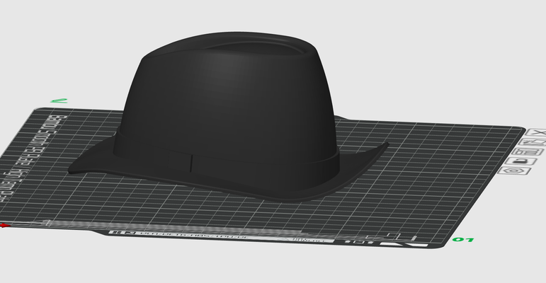 sombrero bomba clássico chapéu by fesca01 adereços cosplays inteligente elegância aparelhagem 3d print model - Mito3D