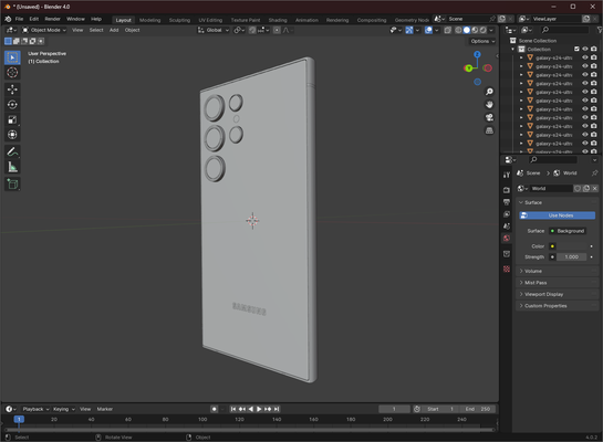 s24 ultra 3d model by giacomo borghi02 hobi kendin yap samsung 3d print model - Mito3D