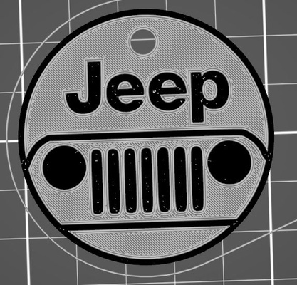 jeep keyring by z3dartandtech tools gadgets gadget 3d print model - Mito3D