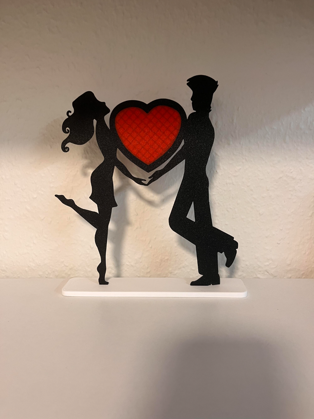 san valentino giorno coppia by cz32532 domestico arredamento regalo amore cuore rosso nero romantico 3D print model - Mito3D