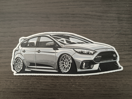 ford focus rs hueforge by hunterabcz art 2d vehicle car 3d print model - Mito3D