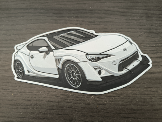 subaru brz hutschmiede by abonnieren kunst 2d fahrzeug wagen 3d print model - Mito3D