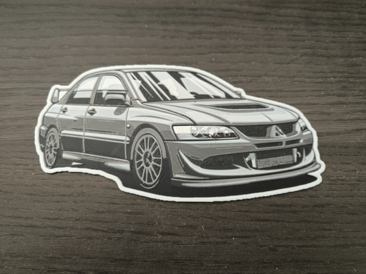 mitsubishi lancer evo 8 hueforge by hunterabcz art 2d vehicle car evolution 3d print model - Mito3D