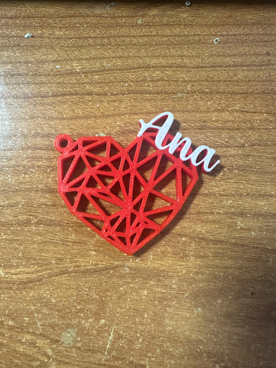 llavero coraz n düzenlenebilir kalp anahtarlık by joserulo sanat modeller san valentino valentin aşk corazon 3d print model - Mito3D